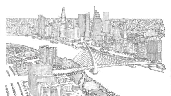 2023 Saigon District 1 View from Thu Thiem