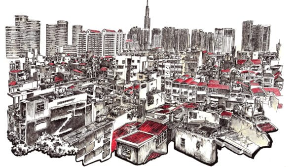 View of City Garden across Binh Thanh